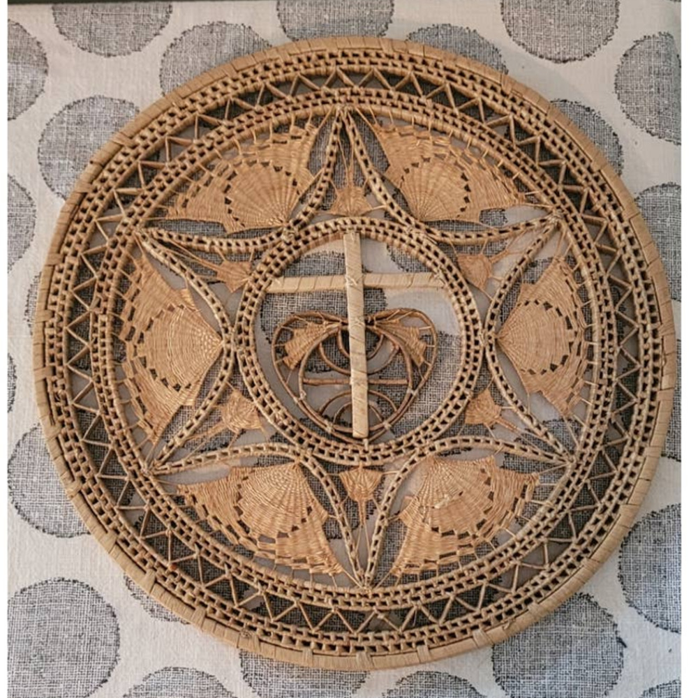 Handmade Wicker / Grass Wall Hanging